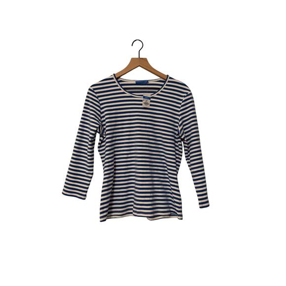 NWT J. Mclaughlin Stripe Sinclair Long Sleeve T-Shirt - Picture 2 of 6